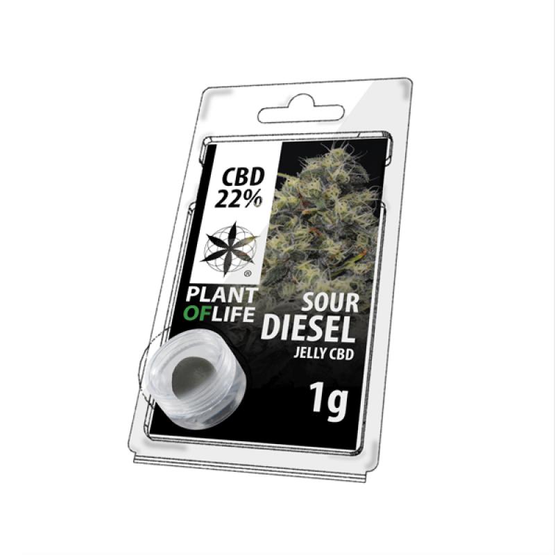 14093 - CBD Jelly 22 % Sour Diesel 1 g
