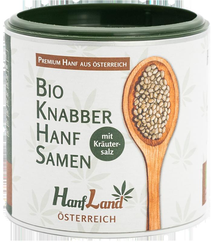 15778 - Hanfland Bio Knabberhanfsamen mit Kräutersalz, 125 g