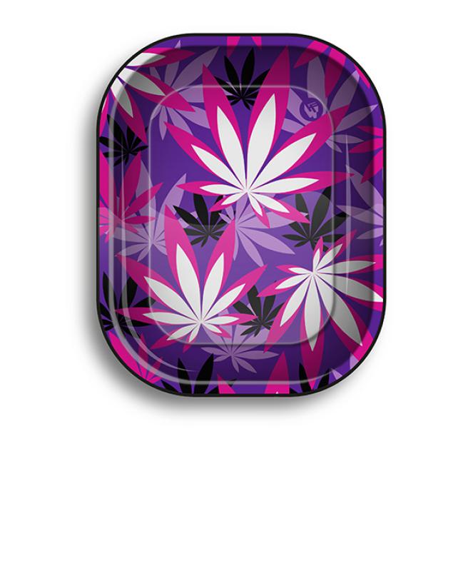 15822 - Rolling Tray Pink Leaves 180 mm x 125 mm