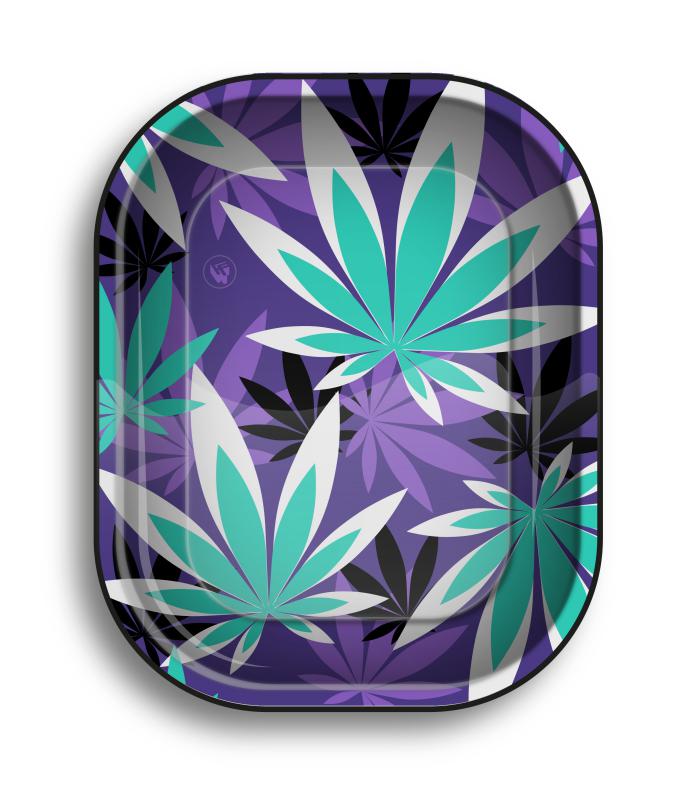 15823 - Rolling Tray Blue Leaves 180 mm x 125 mm