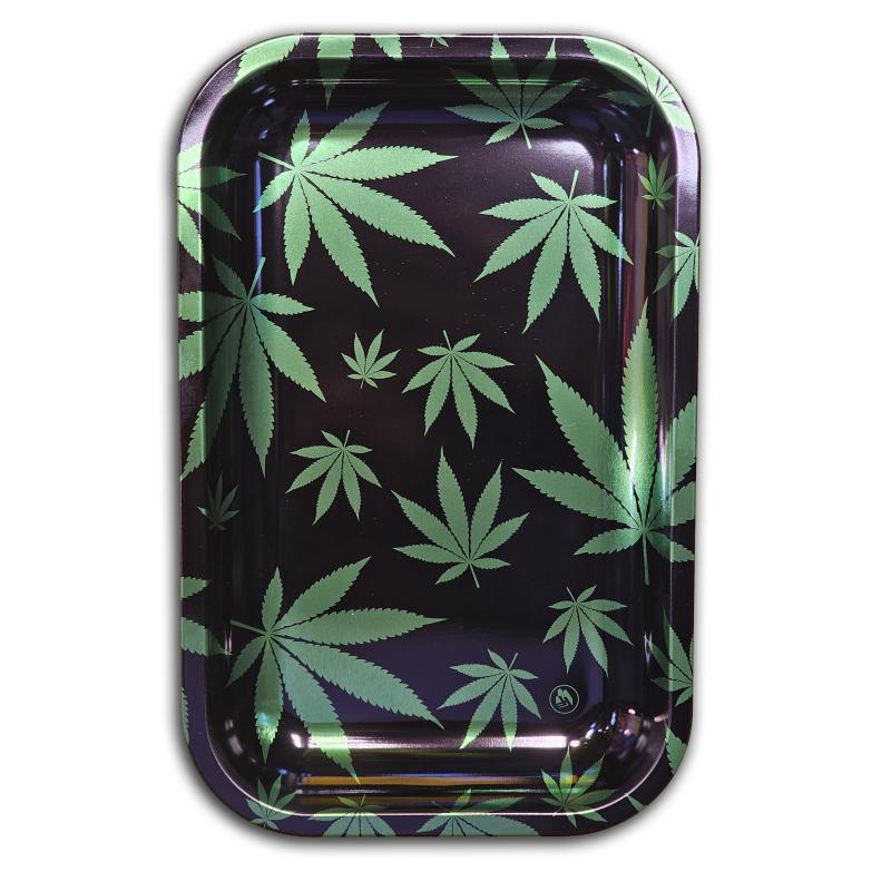 15824 - Rolling Tray Green Leaves 275 mm x 175 mm