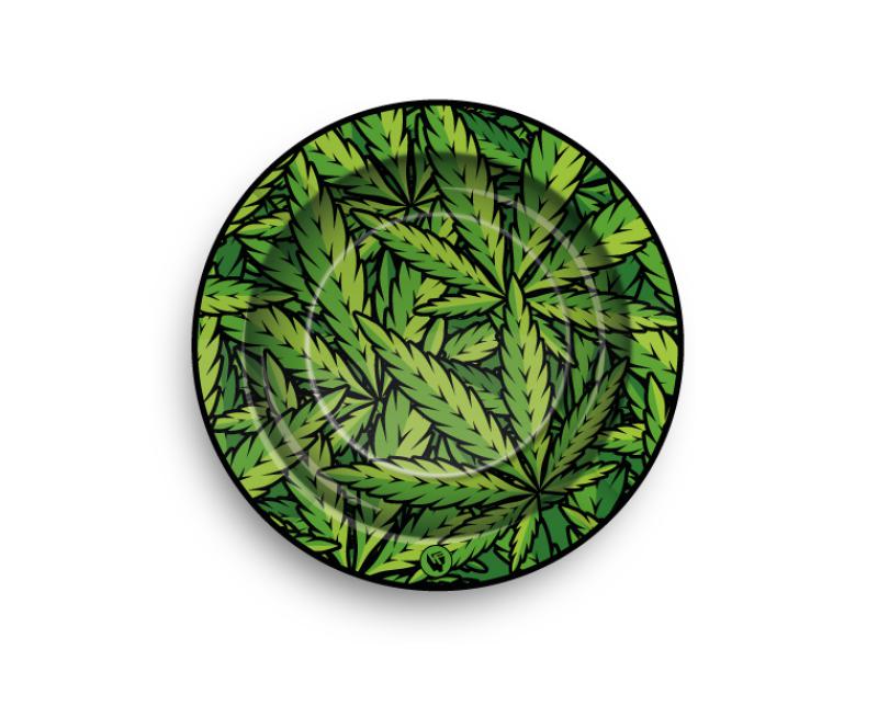 15831 - Aschenbecher Leaves Green