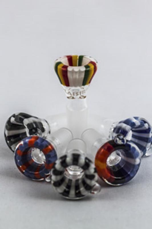 7509 - Glass bowl Plaisir Deluxe colored 14.5