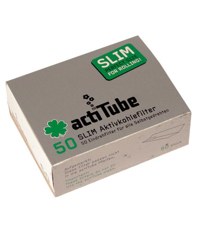 8744 - actiTube SLIM Aktivkohlefilter 50 Stück