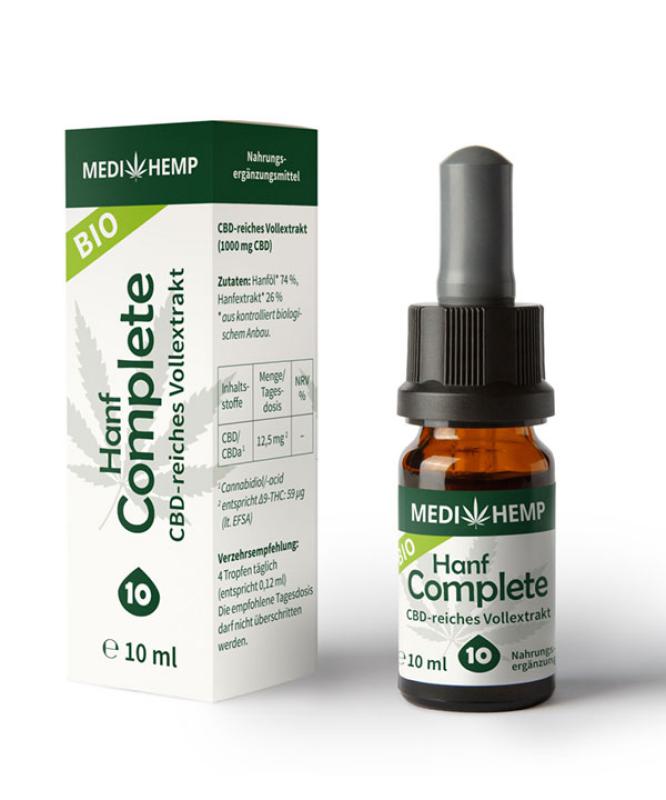 9502 - Medihemp Bio Hanf Complete 10% CBD, 10 ml