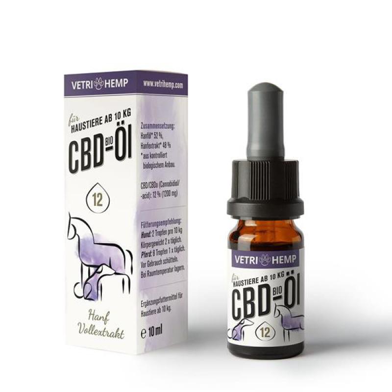 12518 - Vetrihemp Bio CBD-Öl 12%, 10 ml